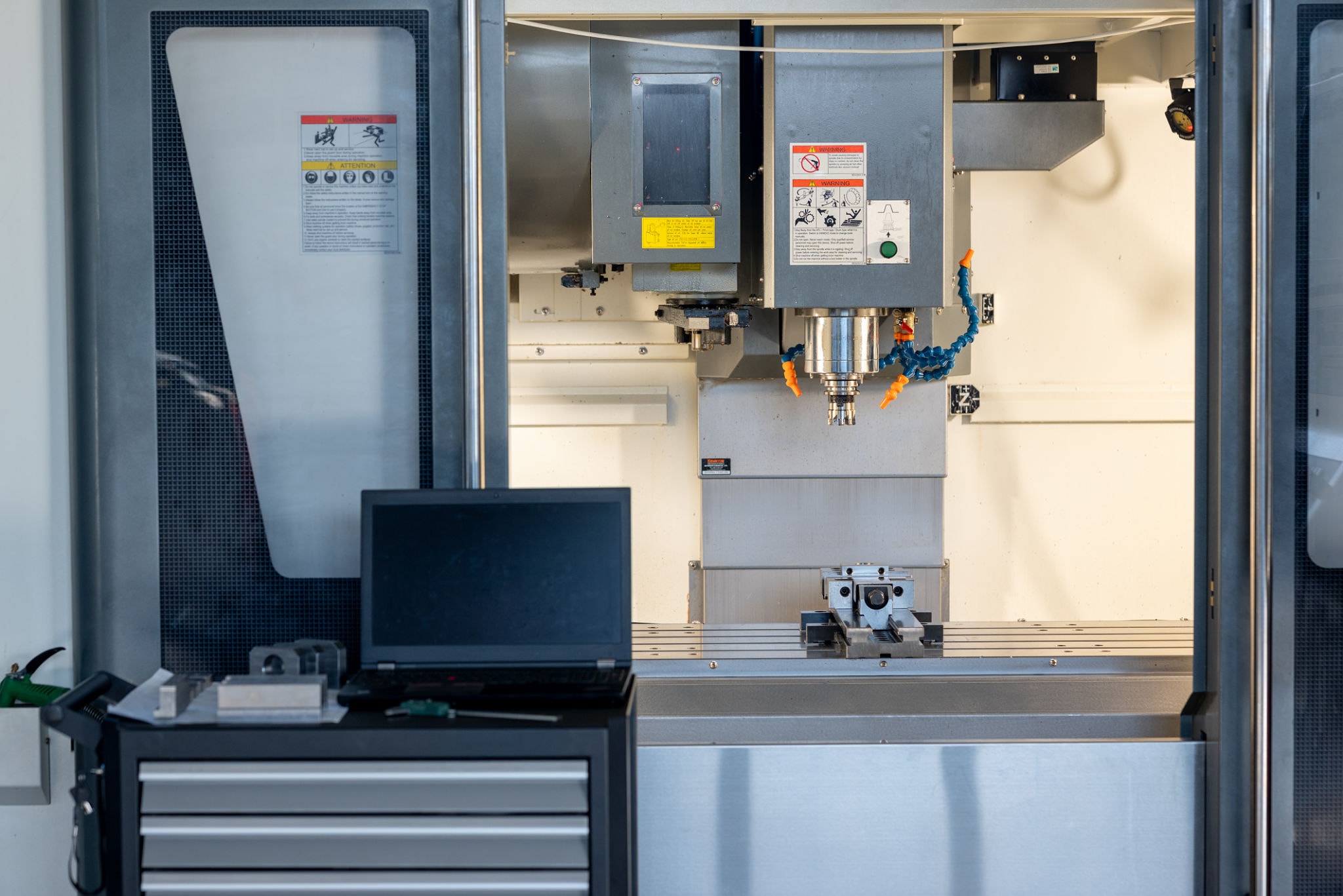 CNC vertical machining center at Sonoma Industries