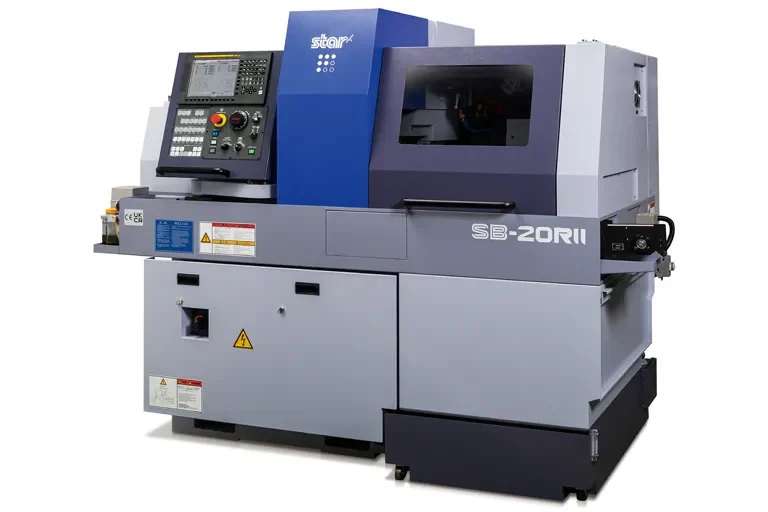 Row of STAR CNC Swiss machines on the Sonoma Industries shop floor
